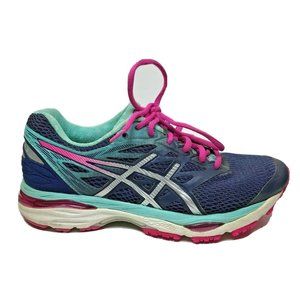 Asics‎ Running Shoes Gel-Cumulus 18 T6C8N Womens sz 8 / EU 39.5 Blue Pink